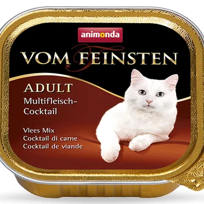 ZESTAW ANIMONDA Vom Feinsten Adult Cat smak: Mix różnych mięs 16 x 100g