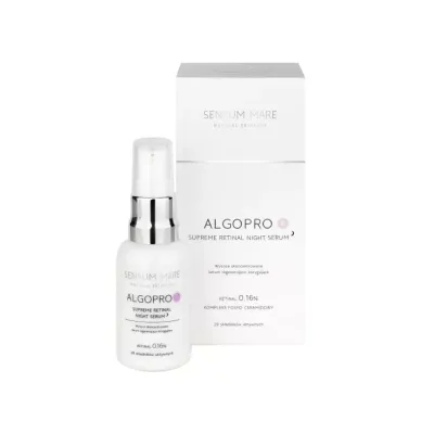 SENSUM MARE ALGOPRO R WYSOCE SKONCENTROWANE SERUM REGENERUJĄCO-KOJĄCE Z RETINALEM 0,16% 30ML