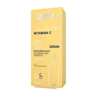 DELIA ROZJAŚNIAJĄCE SERUM DO TWARZY SZYI I DEKOLTU 30ML