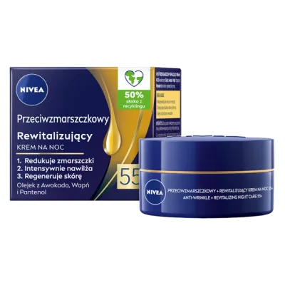 NIVEA PRZECIWZMARSZCZKOWY REWITALIZUJĄCY KREM DO TWARZY NA NOC 50ML