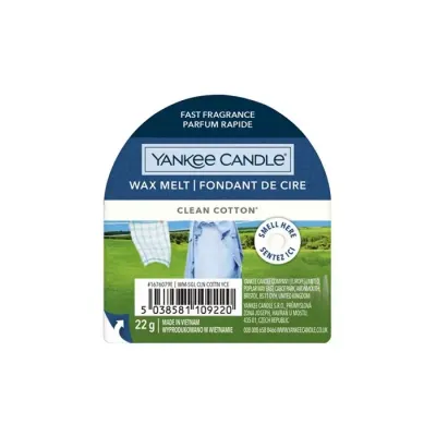 YANKEE CANDLE WAX MELT WOSK ZAPACHOWY CLEAN COTTON 22G