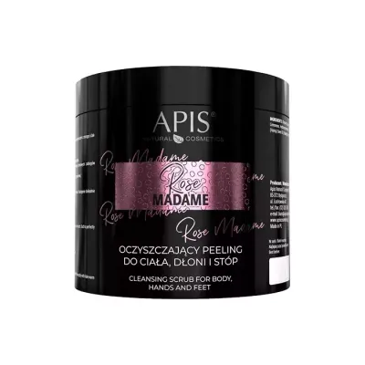 APIS ROSE MADAME OCZYSZCZAJĄCY CUKROWY PEELING DO CIAŁA 700G