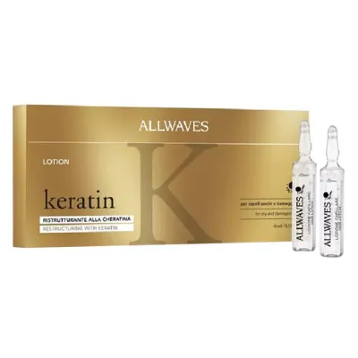 ALLWAVES KERATIN LOTION DO WŁOSÓW Z KERATYNĄ W AMPUŁKACH 12x10ML