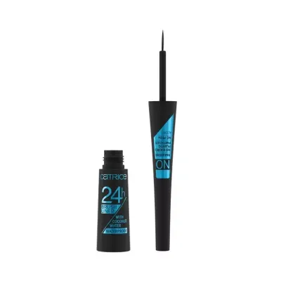 CATRICE 24H BRUSH LINER WODOODPORNY EYELINER W PŁYNIE 010 ULTRA BLACK WATERPROOF 3ML