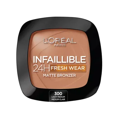 LOREAL INFAILLIBLE 24H FRESH WEAR MATOWY BRONZER 300 LIGHT MEDIUM 9G