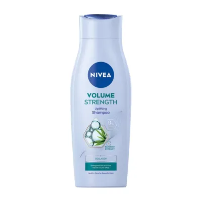 NIVEA VOLUME&STRENGTH ŁAGODNY SZAMPON PIELĘGNUJĄCY DO WŁOSÓW 400ML