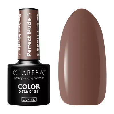 CLARESA SOAK OFF LAKIER HYBRYDOWY PERFECT NUDE 3 5G