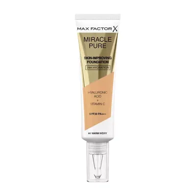 MAX FACTOR MIRACLE PURE PODKŁAD POPRAWIAJĄCY KONDYCJĘ SKÓRY 44 WARM IVORY 30ML