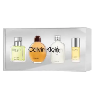 CALVIN KLEIN FRAGRANCE TRAVEL COLLECTION FOR MEN ZESTAW PERFUM 4 x 15ML