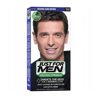 JUST FOR MEN ODSIWIACZ DLA MĘŻCZYZN DO WŁOSÓW H-40 MEDIUM-DARK BROWN