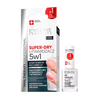 EVELINE SUPER-DRY UTWARDZACZ I WYSUSZACZ DO PAZNOKCI 5W1 12ml