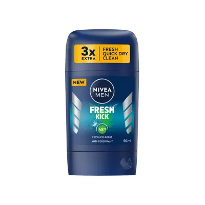 NIVEA MEN FRESH KICK ANTYPERSPIRANT W SZTYFCIE DLA MĘŻCZYZN 50ML