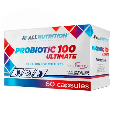 ALLNUTRITION PROBIOTIC 100 ULTIMATE SUPLEMENT DIETY 60 KAPSUŁEK