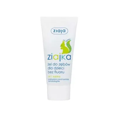 ZIAJA ZIAJKA ŻEL DO ZĘBÓW DLA DZIECI BEZ FLUORU OD 1 ZĄBKA 50ML