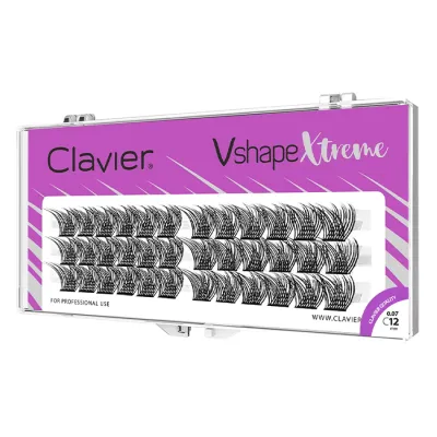 Clavier Vshape Xtreme kępki rzęs skręt C 12mm