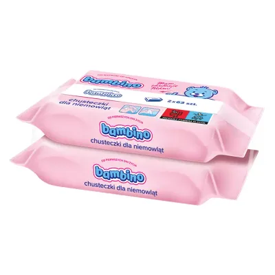 BAMBINO DUO PACK CHUSTECZKI DLA NIEMOWLĄT DELIKATNE 2X63 SZT