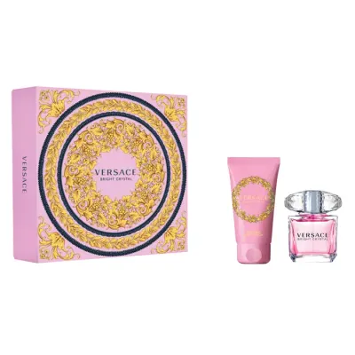 VERSACE BRIGHT CRYSTAL ZESTAW WODA TOALETOWA SPRAY 30ML + BALSAM DO CIAŁA 50ML