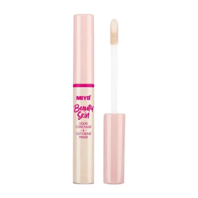 MIYO BEAUTY SKIN LIQUID CONCEALER AND CUT CREASE MAKER PŁYNNY KOREKTOR KRYJĄCY 01 HELLO CREAM 7ML