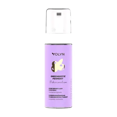 YOLYN GREENBIOTIC FERMENT PIANKA DO MYCIA TWARZY BERRY BERRY LADY 150ML