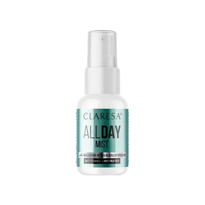 CLARESA ALL DAY MIST NAWILŻAJĄCO-ODŚWIEŻAJĄCA MGIEŁKA DO TWARZY 50ML