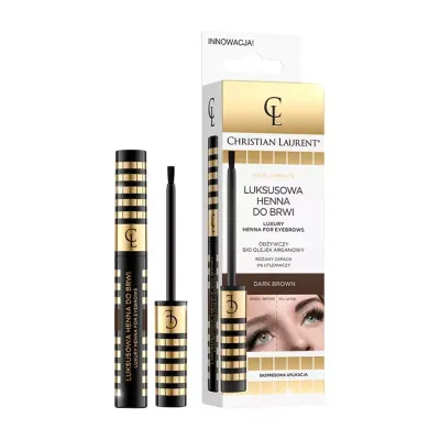 CHRISTIAN LAURENT LUKSUSOWA HENNA DO BRWI JEDNOSKŁADNIKOWA DARK BROWN 6ML