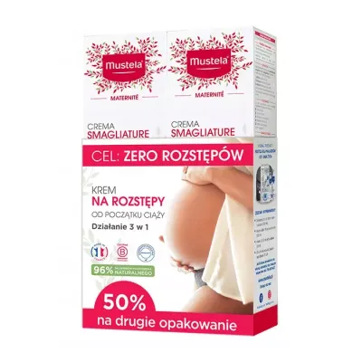 MUSTELA MATERNITE KREM NA ROZSTĘPY DLA KOBIET W CIĄŻY 2x250ML