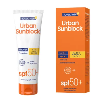 NOVACLEAR URBAN SUNBLOCK OCHRONNY KREM DO TWARZY I CIAŁA SPF50+ 125ML