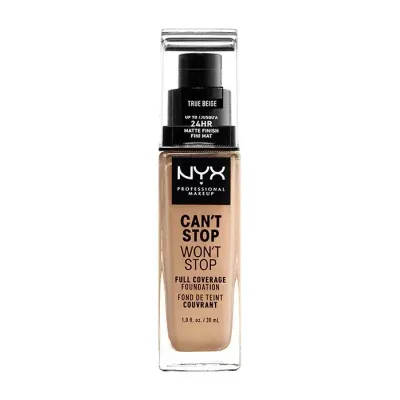 NYX PROFESSIONAL MAKEUP CAN'T STOP WON'T STOP PODKŁAD KRYJĄCY 08 TRUE BEIGE 30ML