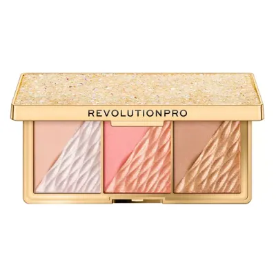 REVOLUTION PRO CRYSTAL LUXE PALETA DO KONTUROWANIA PEACH ROYALE 3X2,8G