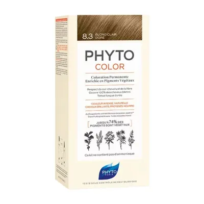 PHYTO PHYTOCOLOR FARBA DO WŁOSÓW 8.3 LIGHT GOLDEN BLONDE