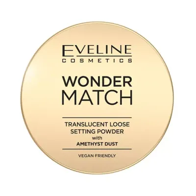 EVELINE WONDER MATCH PUDER SYPKI Z PYŁEM AMETYSTOWYM 6G