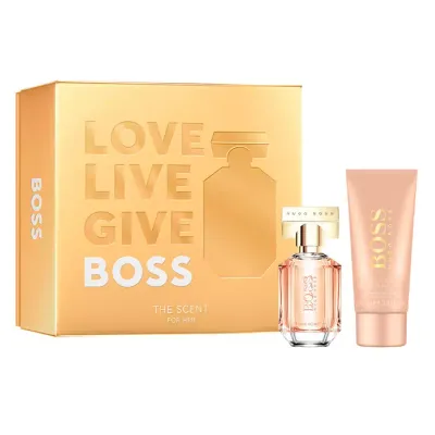 HUGO BOSS BOSS THE SCENT FOR HER WODA PERFUMOWANA SPRAY 50ML + BALSAM 100ML