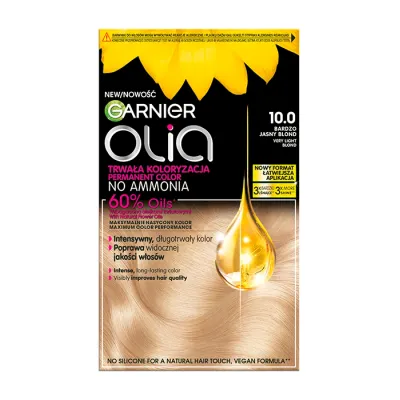 Garnier Olia trwała farba do włosów bez amoniaku 10.0 Bardzo Jasny Blond