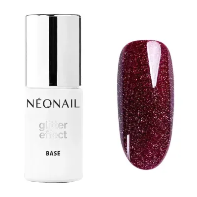 NEONAIL GLITTER EFFECT BAZA HYBRYDOWA 9599 BURGUND SHINE 7,2ML