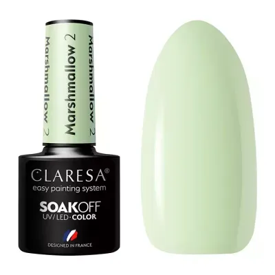 CLARESA SOAK OFF LAKIER HYBRYDOWY MARSHMALLOW 2 5ML