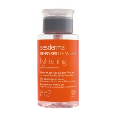 SESDERMA SENSYSES CLEANSER LIGHTENING ROZŚWIETLAJĄCY PŁYN DO DEMAKIJAŻU 200M