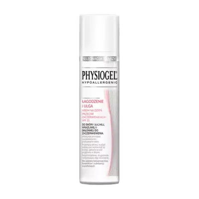 PHYSIOGEL HYPOALLERGENIC ŁAGODZENIE I ULGA KREM NA DZIEŃ PRZECIW ZACZERWIENIENIOM SPF 20 40ML