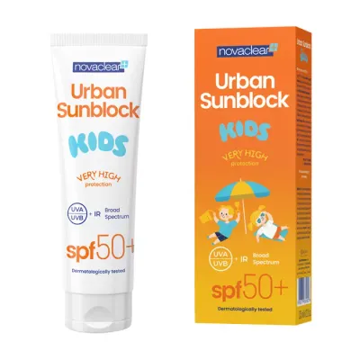 NOVACLEAR URBAN SUNBLOCK KIDS OCHRONNY KREM DO TWARZY I CIAŁA DLA DZIECI SPF50+ 125ML