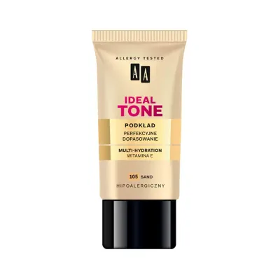 AA IDEAL TONE PODKŁAD PERFEKCYJNE DOPASOWANIE 105 SAND 30ML