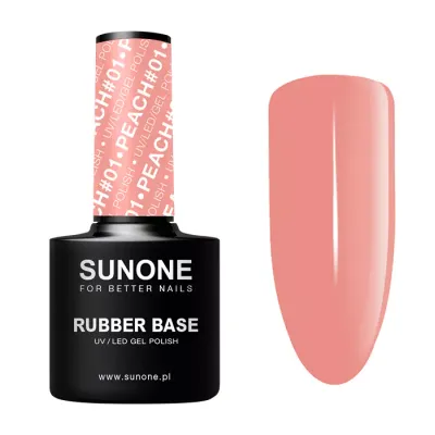 SUNONE RUBBER BASE BAZA KAUCZUKOWA PEACH #01 12G