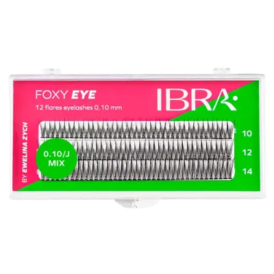 IBRA FOXY EYE SZTUCZNE RZĘSY KĘPKI CZARNE MIX