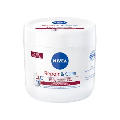 NIVEA REPAIR & CARE UREA KREM NAWILŻAJĄCO-REGENERUJĄCY DO CIAŁA, TWARZY I DŁONI 400ML