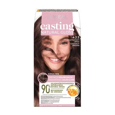 LOREAL CASTING NATURAL GLOSS FARBA DO WŁOSÓW 423 KASZTANOWY BRĄZ