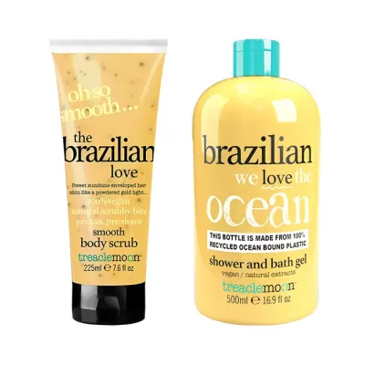 TREACLEMOON BRAZILIAN LOVE ZESTAW PEELING + ŻEL POD PRYSZNIC