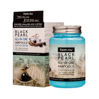 FARMSTAY BLACK PEARL REWITALIZUJĄCE SERUM Z EKSTRAKTEM Z CZARNEJ PERŁY AMPUŁKA 250ML