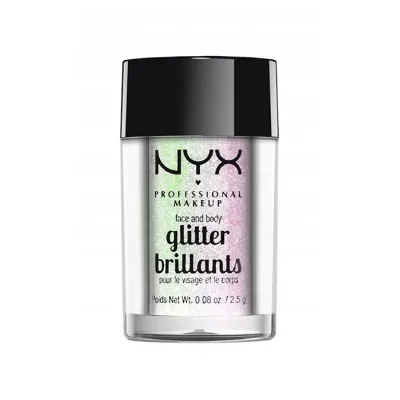 NYX PROFESSIONAL MAKEUP GLITTER BRILLANTS BROKAT DO TWARZY I CIAŁA 07 ICE 2,5G