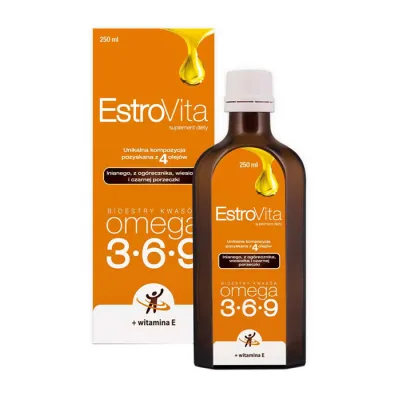 EstroVita Classic Omega 3-6-9 + witamina E suplement diety 250ml