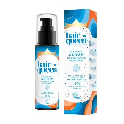 HAIR QUEEN OLEJOWE SERUM NA ZNISZCZONE KOŃCÓWKI WŁOSÓW 80ML