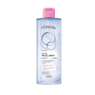 LOREAL SKIN EXPERT PŁYN MICELARNY SKÓRA WRAŻLIWA I SUCHA 400ML