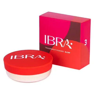 IBRA GLOW TRANSPARENT POWDER ROZŚWIETLAJĄCY PUDER TRANSPARENTNY NR 3 12G